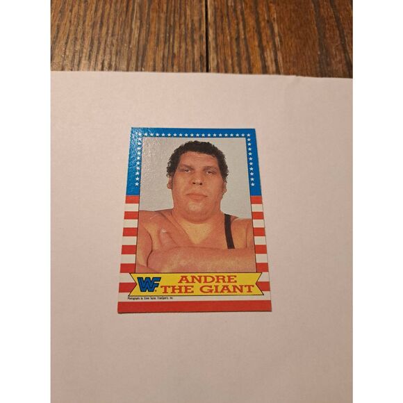 Vintage 1987 WWF Andre the Giant Wrestling Trading Card Titan Sports Raw - Picture 1 of 2